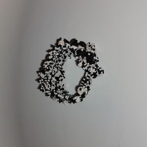 Black and white beaded bracelet